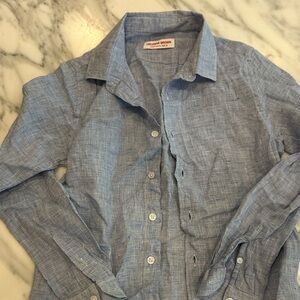 Orlebar Brown Light Blue Linen Shirt